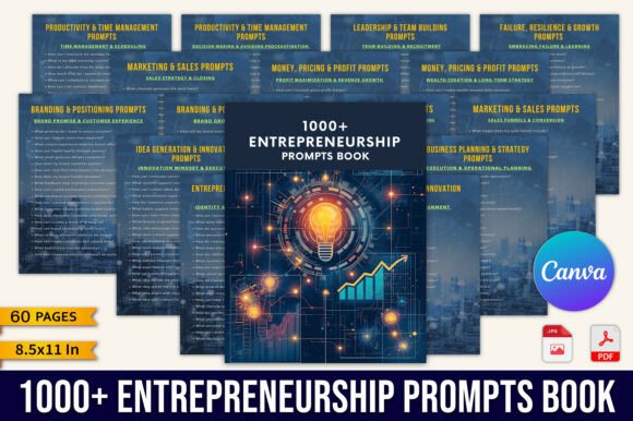1000 Entrepreneurship Prompts Book