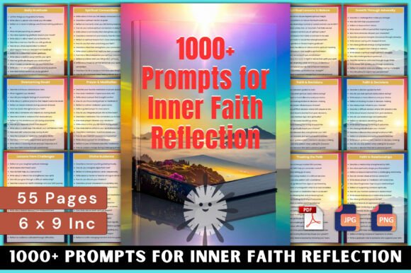 1000 Prompts for Inner Faith Reflection – A Complete Spiritual Journaling Planner