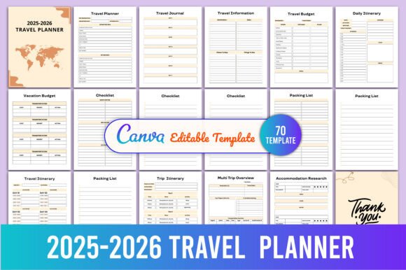 2025–2026 Travel Planner