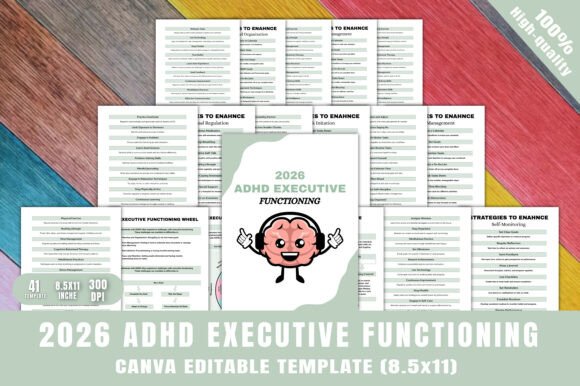 2026 ADHD Executive Functioning Planner