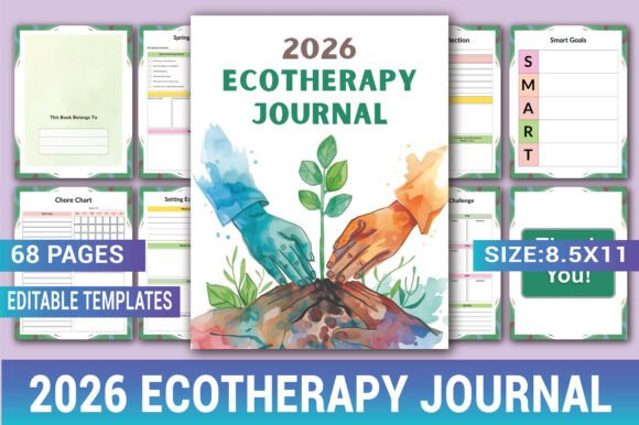2026 Ecotherapy Journal – Heal, Reflect, Reconnect with Nature