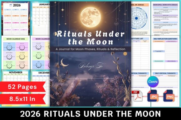 2026 Rituals Under the Moon Editable