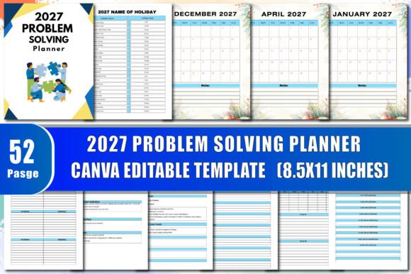 2027 Problem Solving Planner: A Powerful Tool for Strategic Thinking and Daily Organization