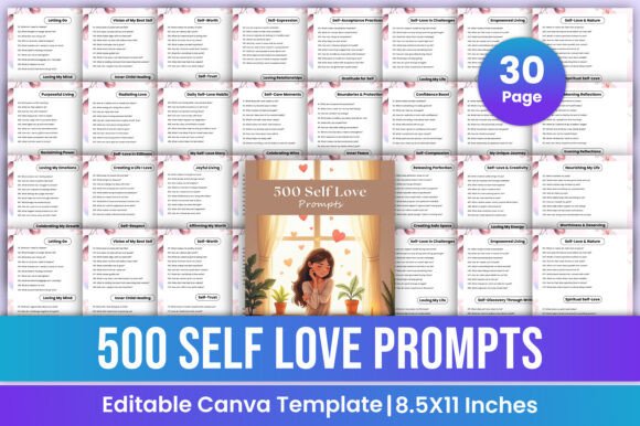 500 Self-Love Prompts Canva Template: A Flexible, Human-Centered Tool for Sustainable Growth