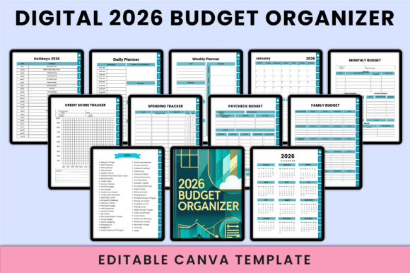 Digital 2026 Budget Organizer KDP