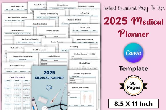 Editable 2025 Medical Planner