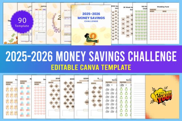 Master Your Finances in 2025–2026 with the Editable Money Savings Challenge
