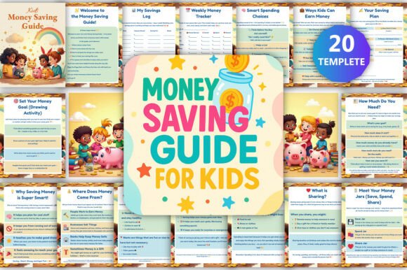 📘Money Saving Guide for Kids Canva KDP