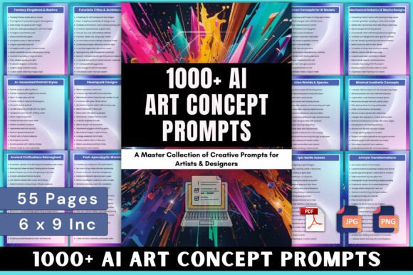 Unlocking Creativity with 1000 AI Art Concept Prompts