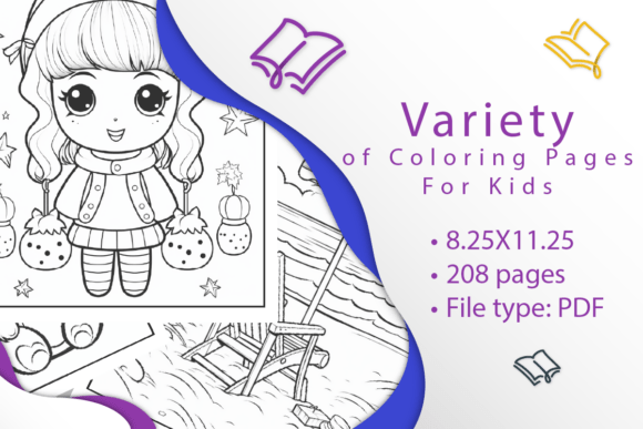 Variety of Coloring Pages for Kids
